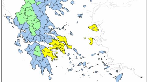 Ημερήσιος Χάρτης Πρόβλεψης Κινδύνου Πυρκαγιάς της Πέμπτης 19 Ιουνίου 2025