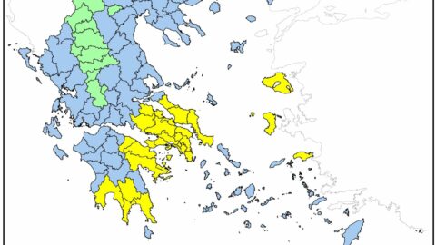 Ημερήσιος Χάρτης Πρόβλεψης Κινδύνου Πυρκαγιάς της Τετάρτης 25 Ιουνίου 2025