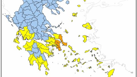 Ημερήσιος Χάρτης Πρόβλεψης Κινδύνου Πυρκαγιάς του Σαββάτου 2 Αυγούστου 2025