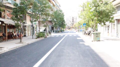 Παραδόθηκε σε κυκλοφορία η οδός Μεγάλου Αλεξάνδρου-Ολοκληρώθηκαν οι εργασίες ασφαλτόστρωσης