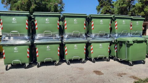 Ανανεώνεται ο εξοπλισμός καθαριότητας στο Δήμο Σερρών με 200 νέους κάδους