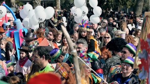 Σέρρες: Αποκριάτικη διάθεση και κέφι στην καρναβαλική παρέλαση Βίντεο)