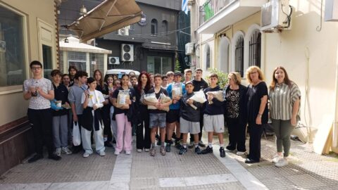 Μαθήτριες και μαθητές του 5ου Γυμνασίου Σερρών επισκέφθηκαν την Κοινωνική Κουζίνα του Δήμου Σερρών